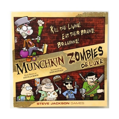 SJG Board Games Munchkin Zombies Deluxe w/Hidden Hideouts Expansion EX - Image 1 of 2