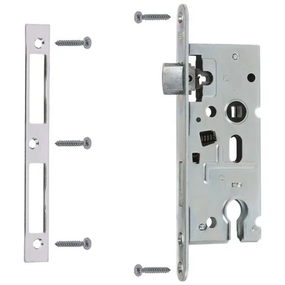 HAUS WERKZEUGE Einsteckschloss HOBES 72/40mm Türschloss BB PZ WC Schlösser L/R Dornmaß 40 mm