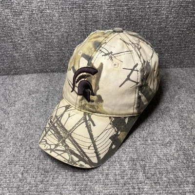 Michigan State Spartans Hat Cap Strap Back Mens Camo NCAA College Football - Image 1 of 4