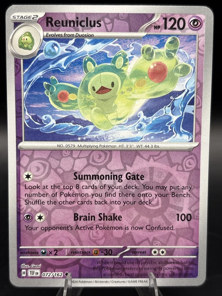 Pokémon TCG - Reuniclus - 072/162 -SV05 Temporal Forces - Reverse Holo - Image 1 of 2