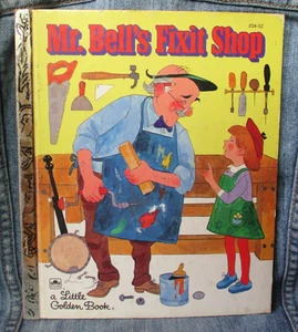 Vintage 1981 MR. BELL'S FIXIT SHOP HARDCOVER BOOK Little Golden Book SYL3 - Imagen 1 de 5