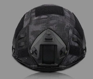 SERIE TÁCTICA AIRSOFT PAINTBALL EQUIPO COMBATE RÁPIDO MILITAR CUBIERTA CASCO - NEGRO - Imagen 1 de 3