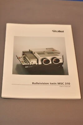 Rollei Rolleivision Twin MSC 310 User's Manual, Original, Not a Copy! c1999 - Image 1 of 4
