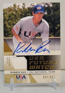 2009 Upper Deck USA Baseball Robbie Ray Future Watch Patch Auto /899 - Picture 1 of 2