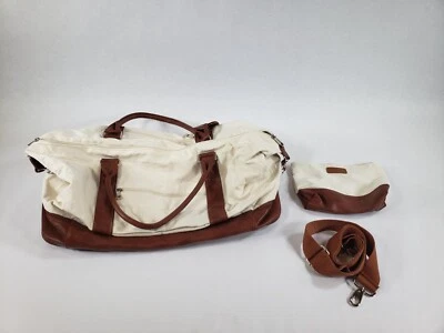 Oeihuivt Weekender Bags for Women 21" Large Travel Duffel Bag 2-Piece Brown - Image 1 of 4