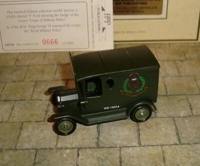 LLEDO - 1920 MODEL T FORD VAN - CORPS OF MILITARY POLICE - LTD EDN CASTLEHOUSE  - Image 1 of 4