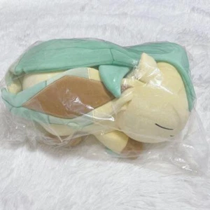 Leafia Pokemon Center Original Plush doll Toy Sleeping Big stuffed Leafeon Japan - Picture 1 of 10