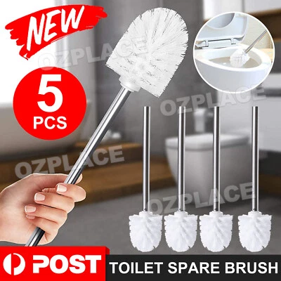 5x Toilet Brushes Cleaning Brush Household Toilet Bathroom Cleaner Stainless NEW - image 1 of 4