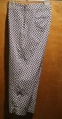 Talbots 10P Petite Azul Marino y Blanco Clásico Heritage Capris Algodón Elástico Foto 1 de 4