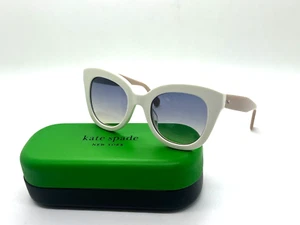 KATE SPADE BELAH/S 10AGB WHITE TAN Sunglasses 50-22-140MM FRAME  GRADIENT SQUARE - Picture 1 of 4