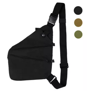 Anti-Theft Men's Sling Crossbody Bag Sports Chest Shoulder Messenger Backpack - Picture 1 of 20