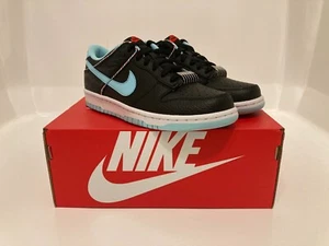 Nike Dunk Low SE GS Barber Shop Black Teal Sneaker Unisex Athleisure DN3351-001 - Picture 1 of 6
