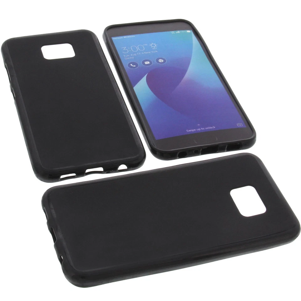 Custodia per Asus ZenFone 4V V520KL Cellulare Protettiva TPU Gomma Nera - Immagine 1 di 1