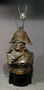 Figurenlampenfuß Napoleon Bronze 19. Jahrhundert mit dunkler Goldpatina - Bild 1 von 11