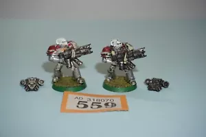 Caballero Marino Gris con Incinerador x 2 - Metal Warhammer 40k - Imagen 1 de 3