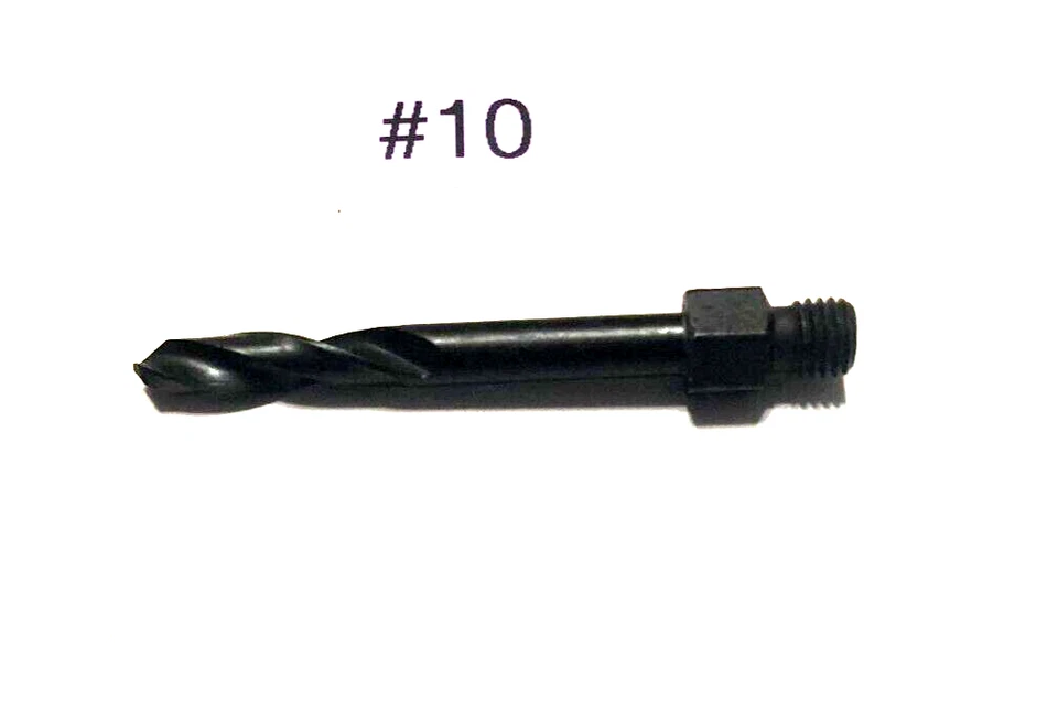 NEW USA Made Long #10 Threaded Drill Bit 1/4-28 Aircraft Tools - Image 1 of 2