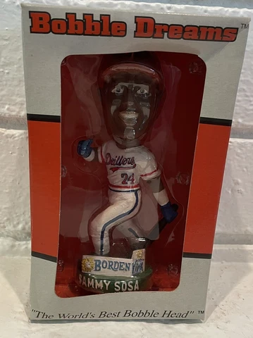 Vintage~Drillers Baseball SAMMY SOSA Borden/Viva Bobble Dreams Bobble Head Orig Cover