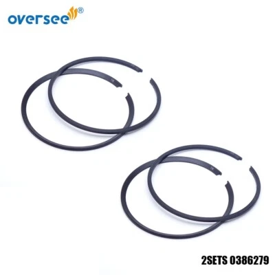 2 CONJUNTOS 386279 anel de pistão STD para motor de popa EVINRUDE JOHNSON 55,5mm 0386015 778333 - Imagem 1 de 4