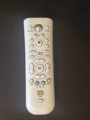 Consola DVD remota multimedia blanca original genuina Microsoft Xbox 360 X803250-002 Foto 1 de 4