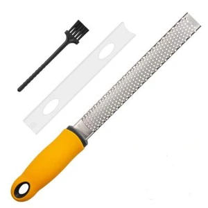 Lemon Zester Cheese Grater Parmesan Cheese Ginger Chocolate With Razorsharp Stai - Picture 1 of 5