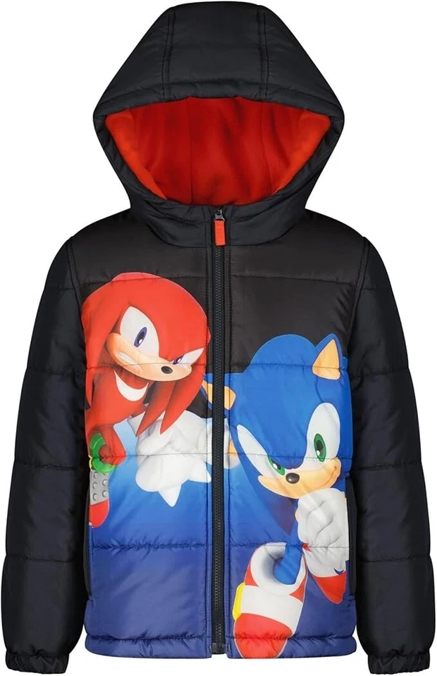 Sonic Boys’ Heavyweight  Bubble Jacket Winter Coat Size 4, 5/6, 7, 8, 10, 12, 14 - Image 1 of 1