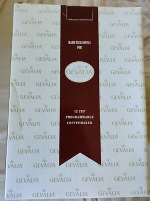 New Gevalia C-60A Programmable 12-Cup Black Coffee Maker  W/ Glass Carafe - Image 1 of 4