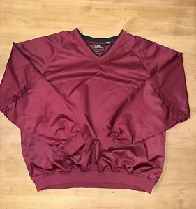 PGA Tour Wind and Water Resistant Size XL Pullover Maroon Removable Sleeves Red - Picture 1 of 8