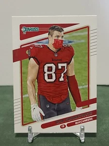ROB GRONKOWSKI SP Mask Variation 2021 Panini Donruss Football #164 Buccaneers - Picture 1 of 2