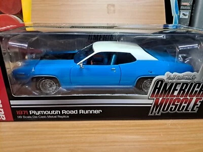 Auto World 1971 Plymouth Road Runner. 1/18 - Immagine 1 di 4