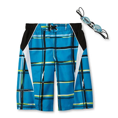 Joe Boxer Boardshorts y Gafas a Cuadros Talla X-Pequeña (4/5) Nuevo Foto 1 de 2