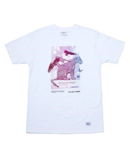 Akomplice ¿ESTÁS SEGURO? Camiseta para hombre TEE blanca púrpura azul serigrafía S/S Foto 1 de 1