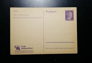Germany WWII Hitler Definitive Postfarte Postal History Postcard Postal Card - Picture 1 of 2