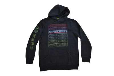 Sonoma молодежи мальчиков Minecraft черный стирка супер мягкий флис толстовка с капюшоном новый большой - Изображение 1 из 4