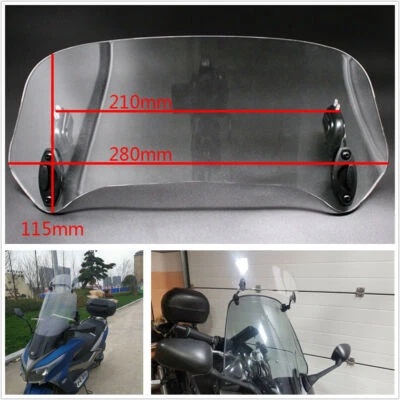 Motorcycle Windscreen Spoiler Air Deflector For Honda BMW Yamaha Kawasaki Suzuki - Image 1 of 4