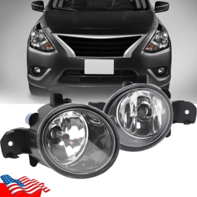 Par de luces antiniebla para parachoques delantero derecho e izquierdo para Nissan Versa 2015 2016 2017 2018 Foto 1 de 4