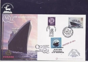 QE2 Maiden Transatlantic Crossing 1st Day Cover MNH CAT = 60,00 $ #QE2 BW - Bild 1 von 2