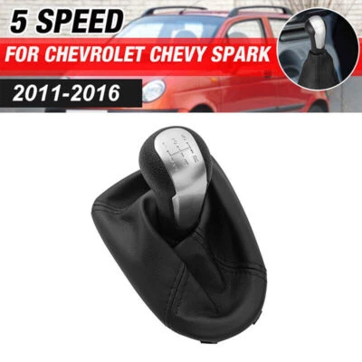 5Speed Gear Shift Knob Handle lever For Chevrolet Spark 2011 2012 2013 2014 2015 - Image 1 of 4