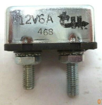 Disyuntor Cole Hersee 12V 6A, pn 30056-6 Foto 1 de 4