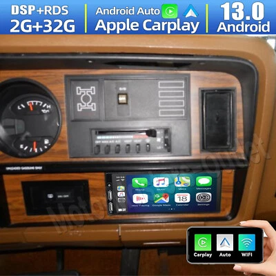 6.86'' Android 13 Carplay For Dodge Ramcharger 1981-1993 Car Stereo Radio GPS BT - Image 1 of 4