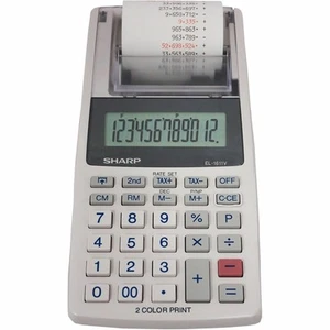 Sharp Printing Calculator EL1611V Sharp Sharp Calculators EL1611V 074000019997 - Picture 1 of 1