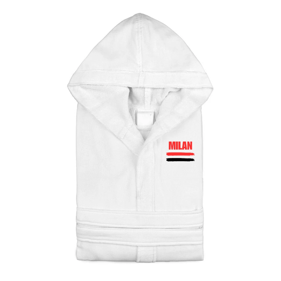 Accappatoio Tifoso Milan in Microspugna Salvaspazio - Immagine 1 di 1