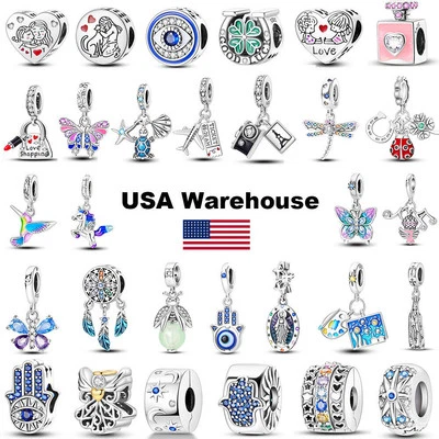 Optional 925 Sterling Silver DIY Charm Bead AAA CZ For Original Women Bracelet - Image 1 of 2