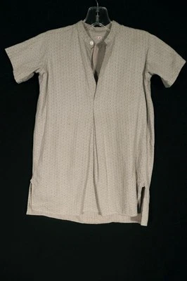 Camisa Antigua Francesa Eduardiana de Algodón a Rayas para Niño Talla 4-5 Excelente Estado Foto 1 de 4