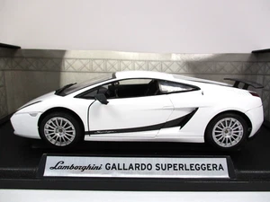 MOTOR MAX - LAMBORGHINI GALLARDO SUPERLEGGERA (WHITE) - 1/18 DIECAST - Picture 1 of 17