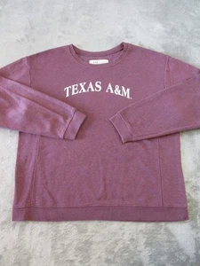Texas A&M Aggies Sweatshirt Womens XL Red White Fleece Pullover Football Sweater - Picture 1 of 18