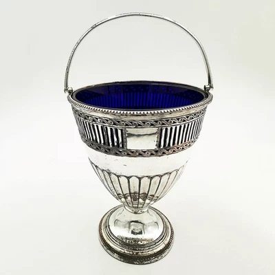 PIERCED SWING HANDLED SUGAR BASKET OLD SHEFFIELD PLATE GEORGE III c1780 - image 1 of 4