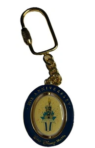 2001 Disney Key Chain Metal Spinner Keychain WDW 30th Anniversary Spinner - Picture 1 of 7