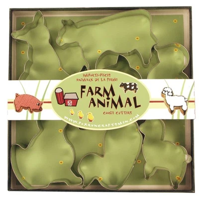 3651 Farm Animal Cookie Cutter Set, Stainless Steel, 7-Piece - image 1 of 4