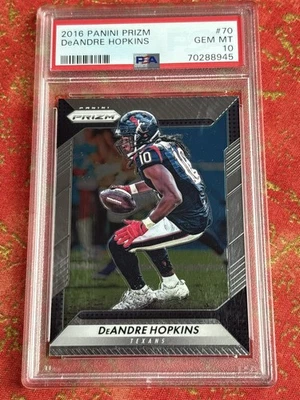 2016 Panini Prizm DeAndre Hopkins #70 Houston Texans Ravens PSA 10 Gem Mint - Image 1 of 2