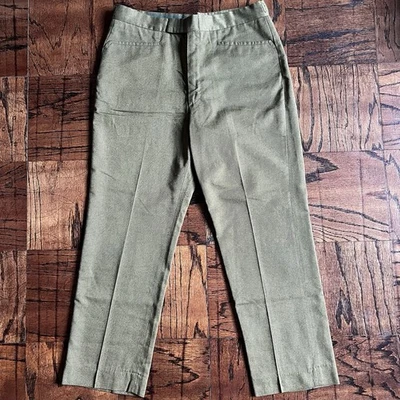 Pantalones verdes vintage años 70 Farah mezcla lana talla 32 Foto 1 de 4